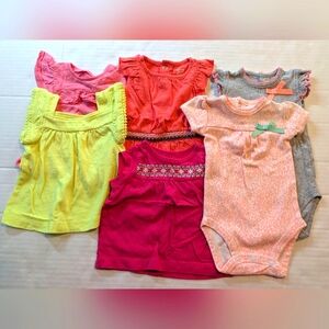 Infant Girls Summer Clothing Lot Set Of 6 New And Like New Size 3 Months
